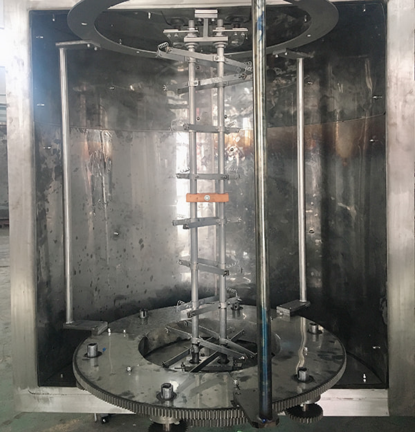 Stroj na vákuové pokovovanie plastovou chrómovou metalizáciou